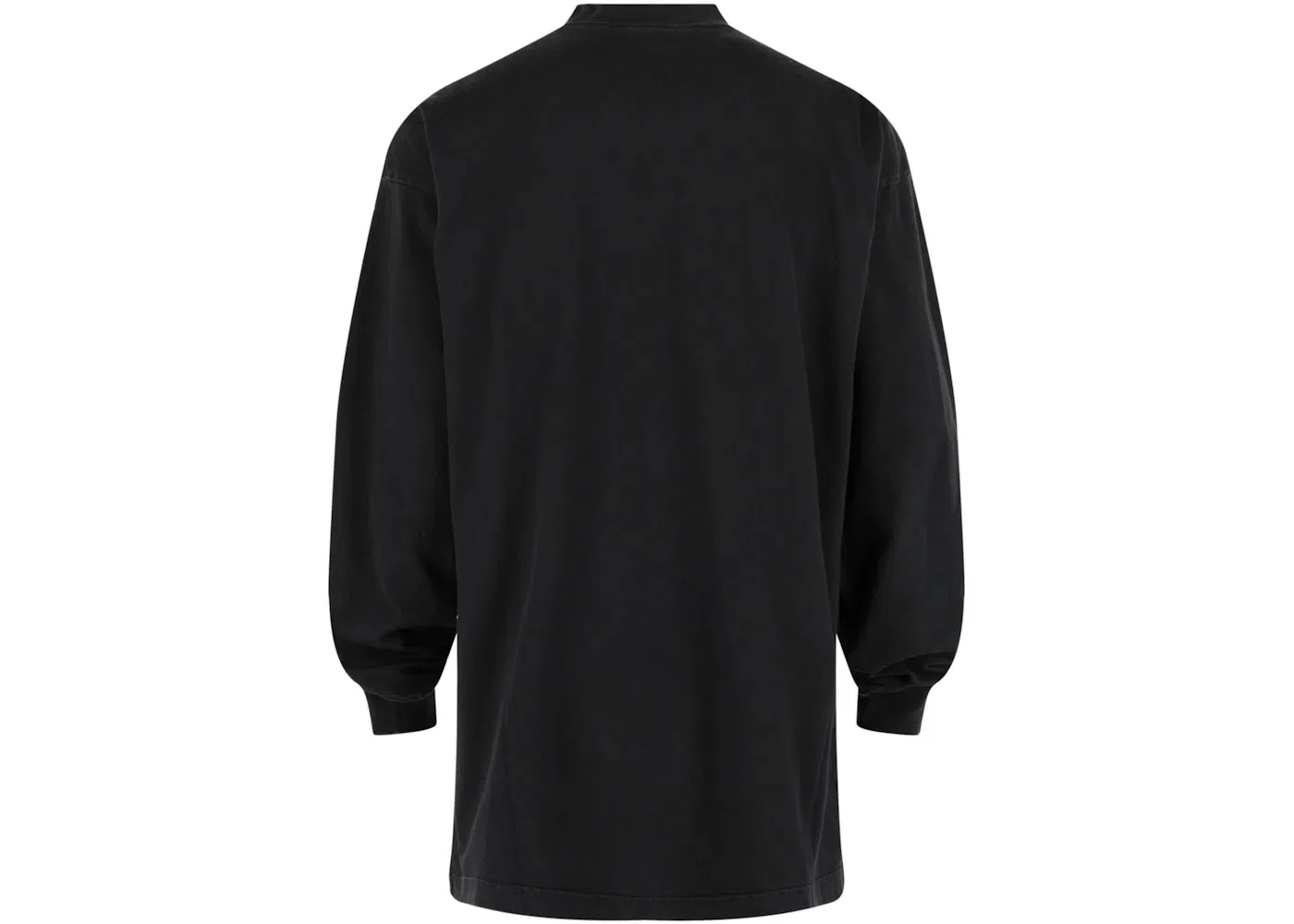 Мужская футболка с вышивкой с длинным рукавом Balenciaga, Washed Black White — фото 2