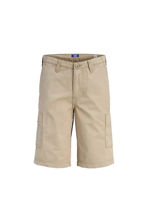 Детские шорты для девочек хлопковые Jack & Jones, Beige — фото 2