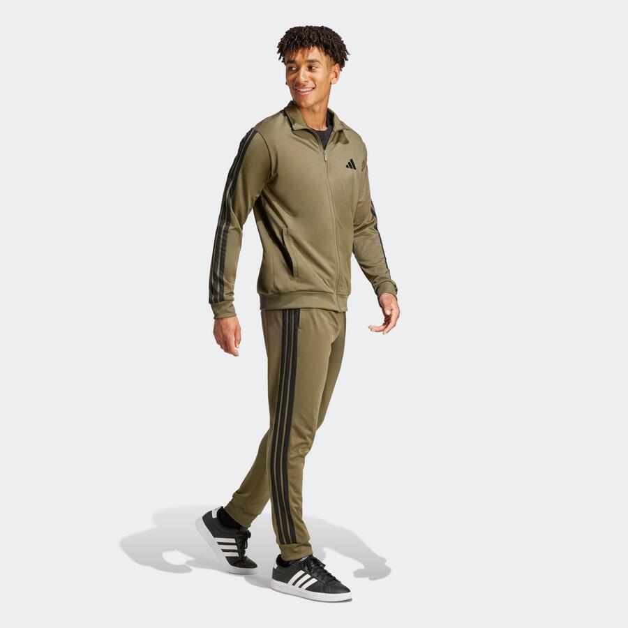 ADIDAS Мужской спортивный костюм цвета хаки — фото 2