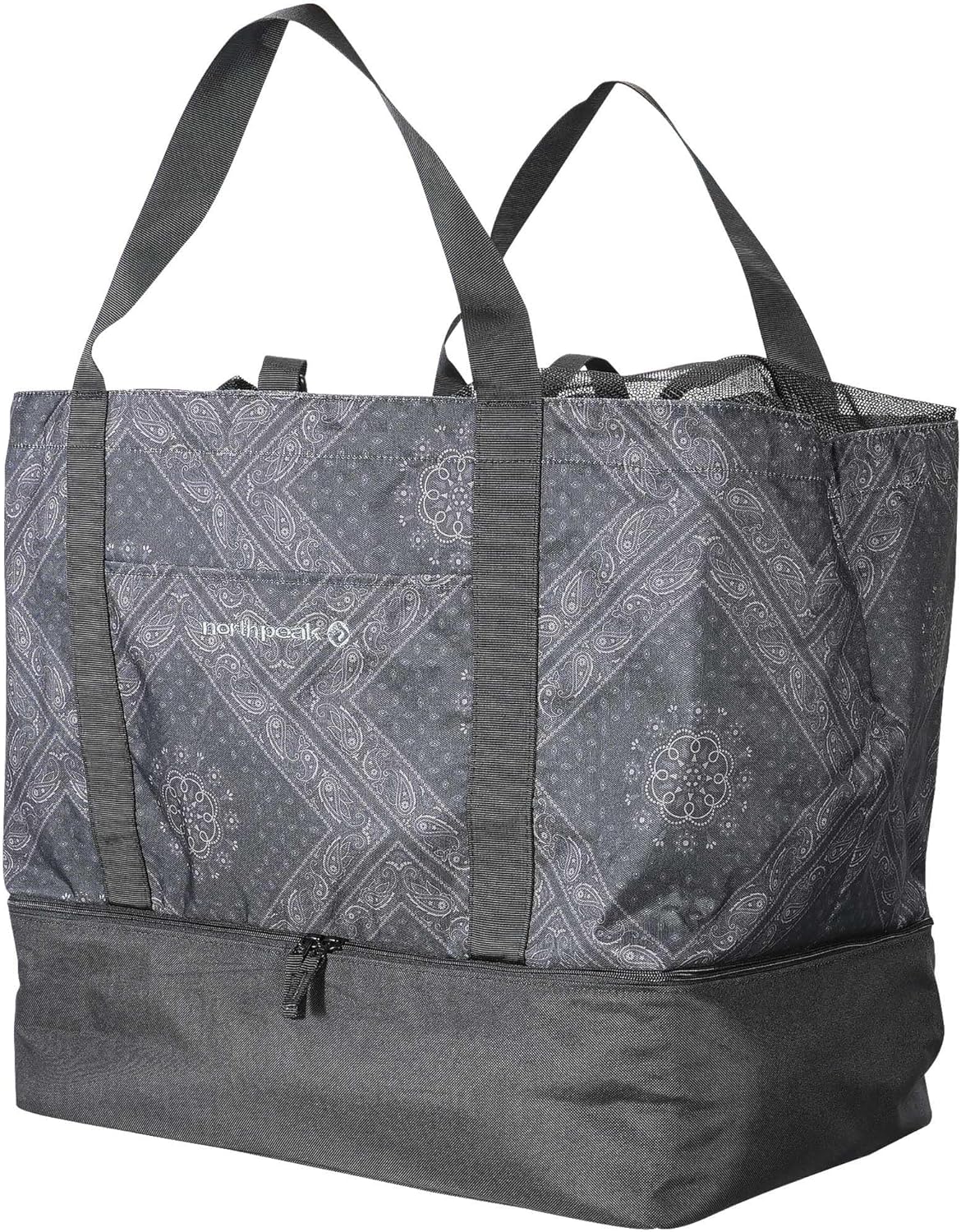

Сумка-шоппер Northspeak NP-5141 PSBK, большая сумка-шоппер для сноубординга, отделение для хранения ботинок, одежды, аксессуаров и многого другого; мягкая подкладка на дне, включает в себя передний мини-карман, внутренний карман, карабин для Nor..., Серый
