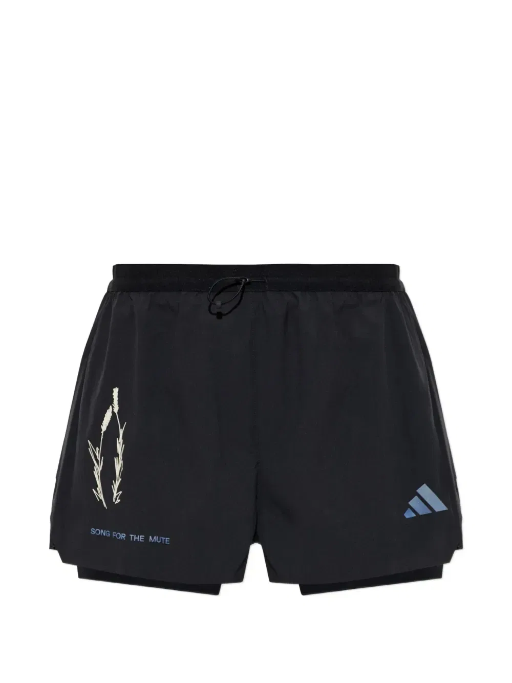 XSong For The Mute многослойные шорты Adidas, черный