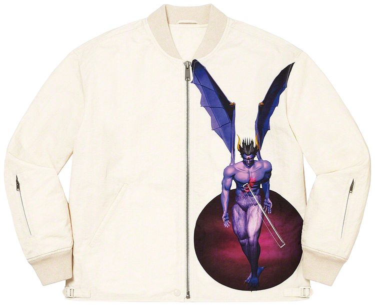 

Куртка Supreme x Yohji Yamamoto x TEKKEN Nylon Bomber Jacket 'Natural', кремовый, Бежевый, Куртка Supreme x Yohji Yamamoto x TEKKEN Nylon Bomber Jacket 'Natural', кремовый