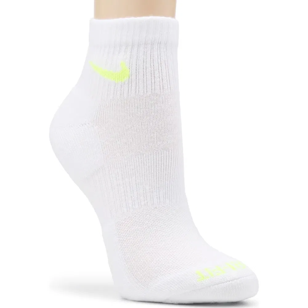 Набор из 6 пар средних повседневных носков с амортизацией до щиколотки Nike, White/Multi — фото 3