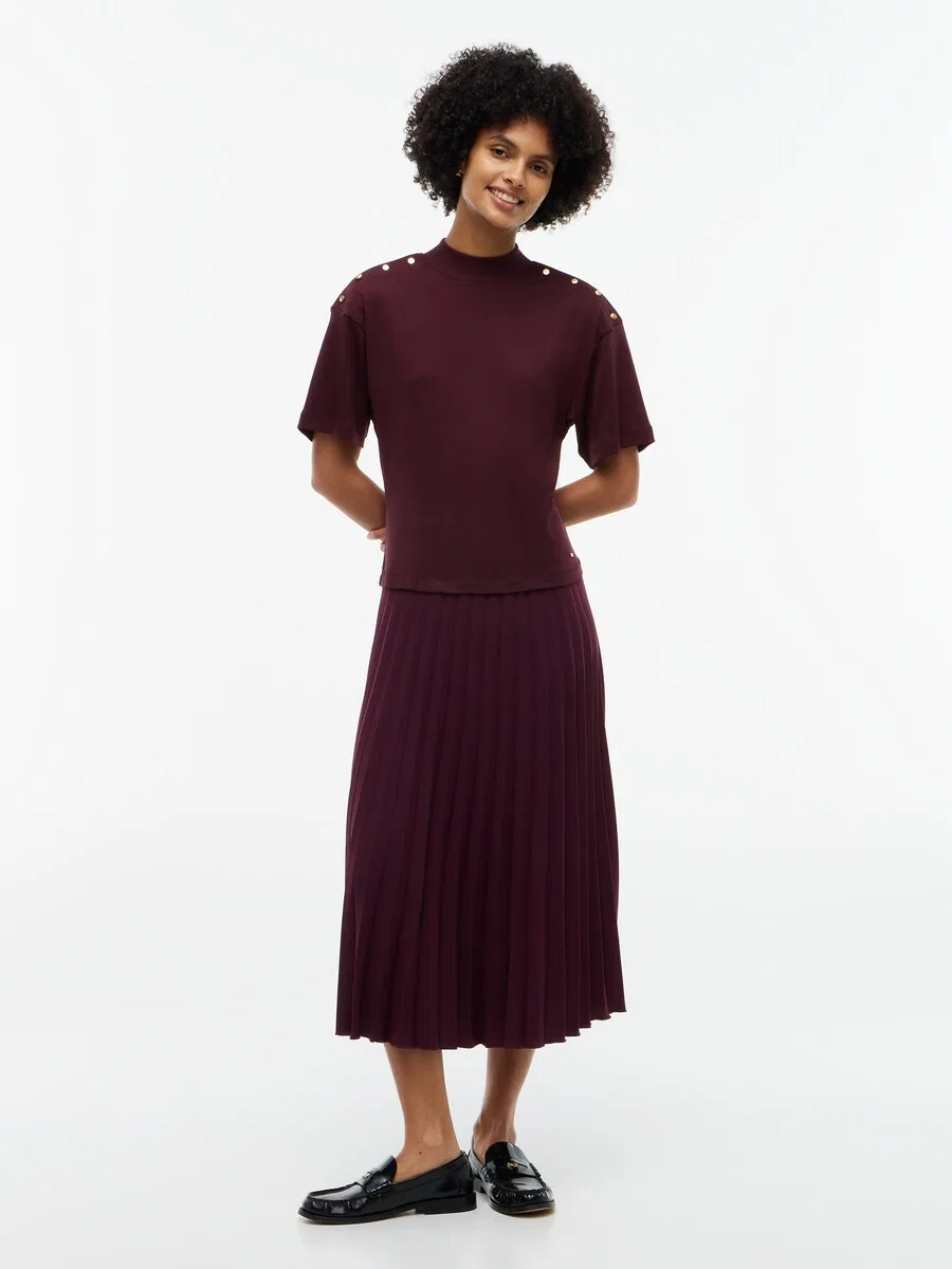 Платье TOMMY HILFIGER бордового цвета — фото 2