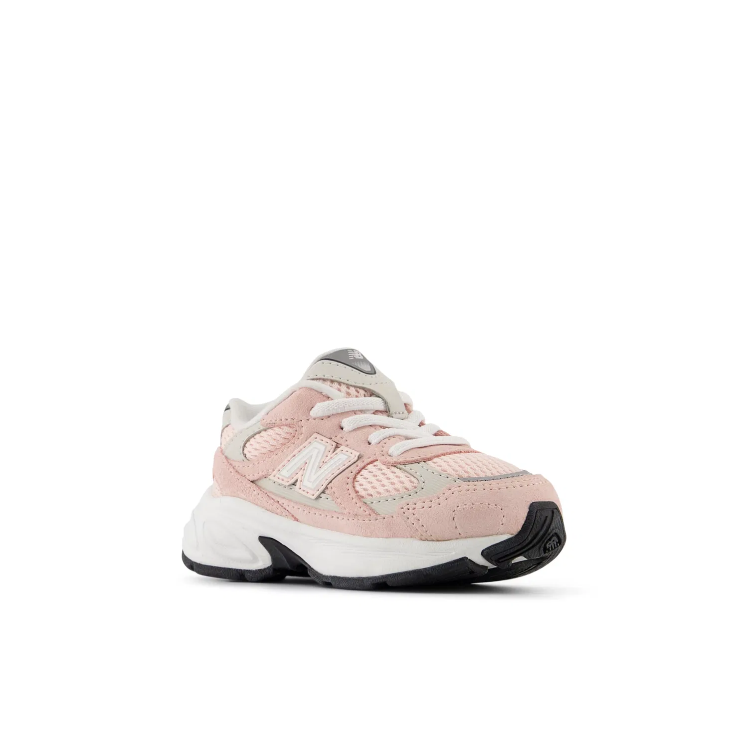 Детские кроссовки на шнурках-бингл New Balance 2010 Bungee, Shell Pink With Grey Matter — фото 2