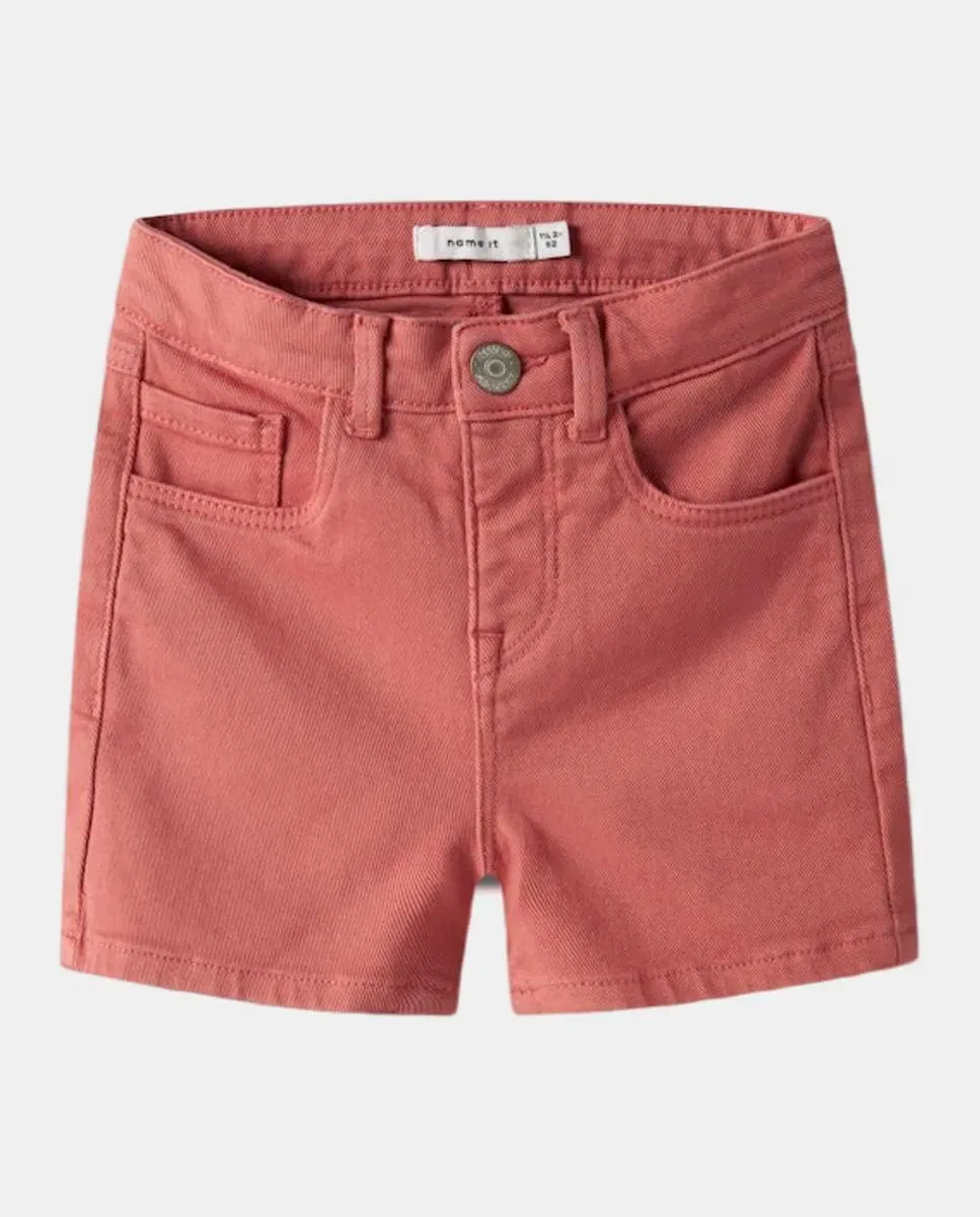 Детские шорты для мальчиков из хлопка с эластаном name it, Coral