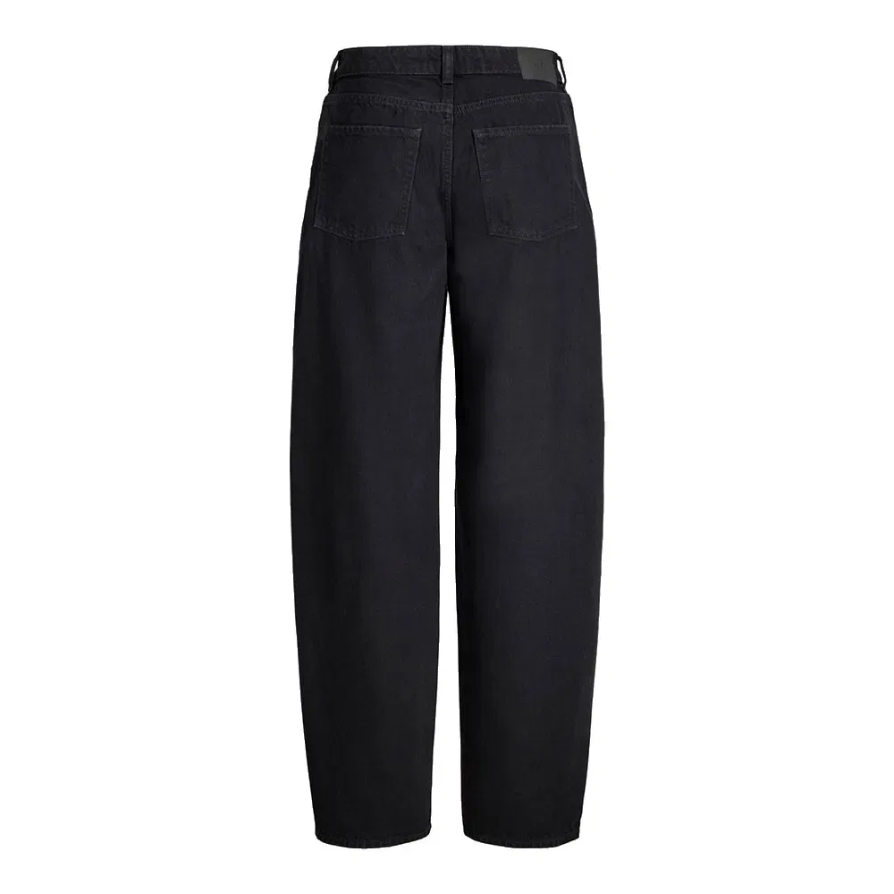 Детские джинсы свободного кроя Fuji R402 Barrel Fit JJXX Jack & jones, Black — фото 4