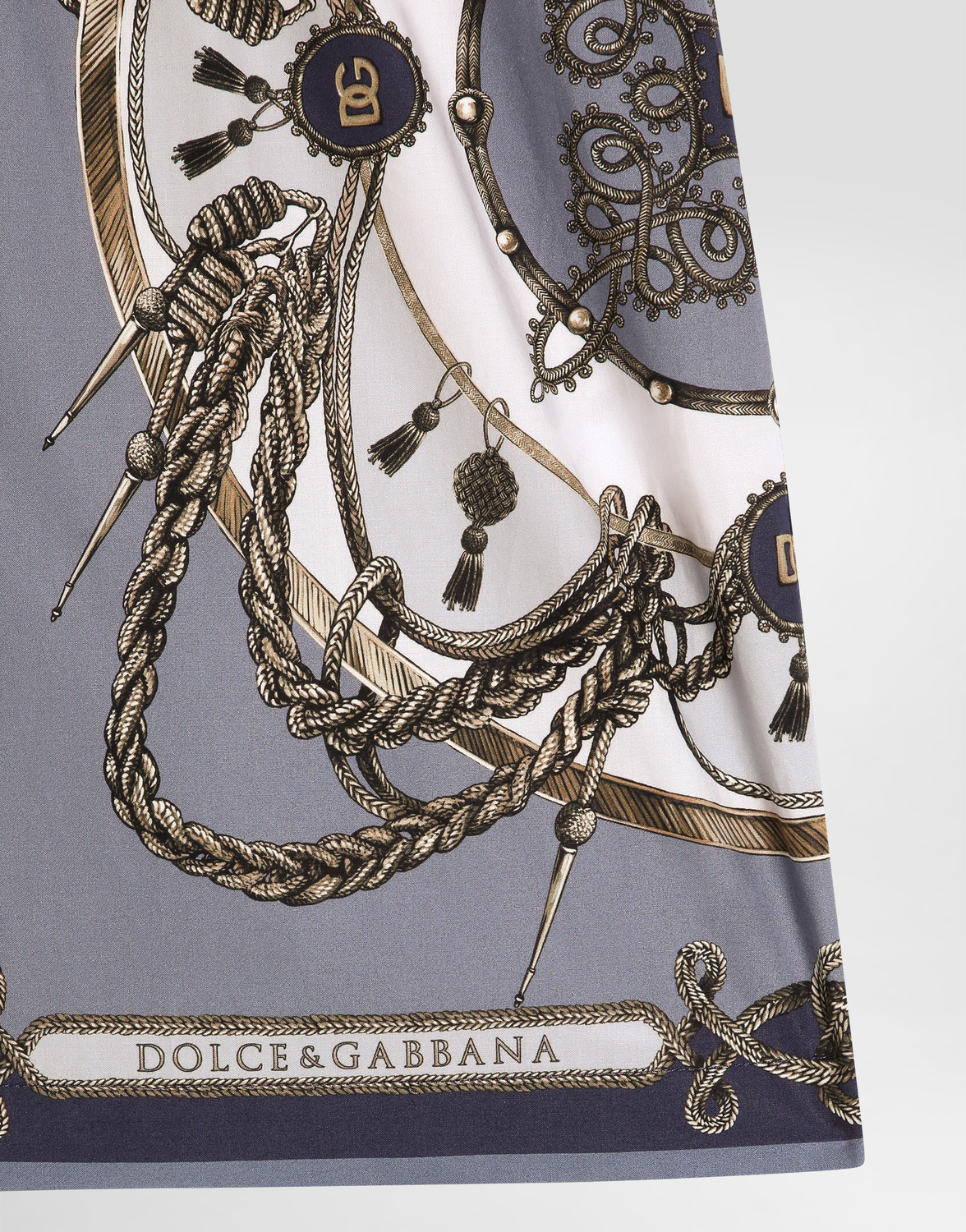 Бермуды из поплина с принтом "карго" DOLCE & GABBANA, мультиколор — фото 4