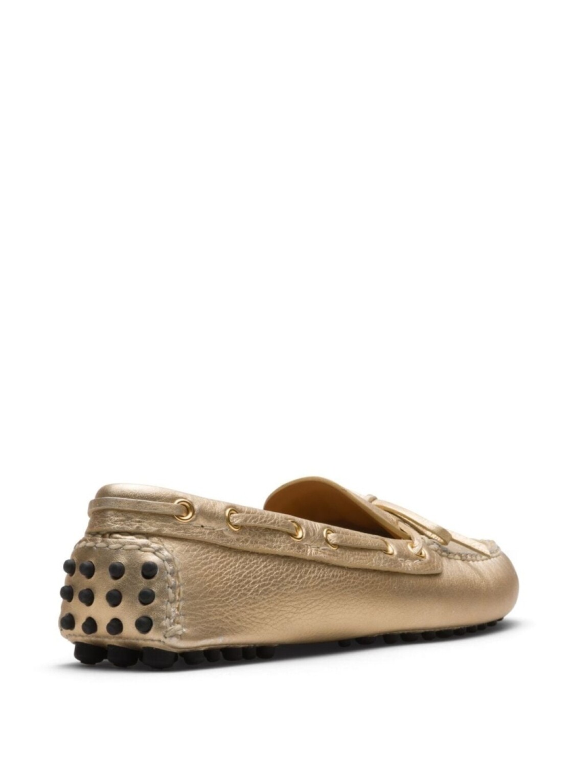 Car Shoe мокасины из зернистой кожи, золотистый — фото 3