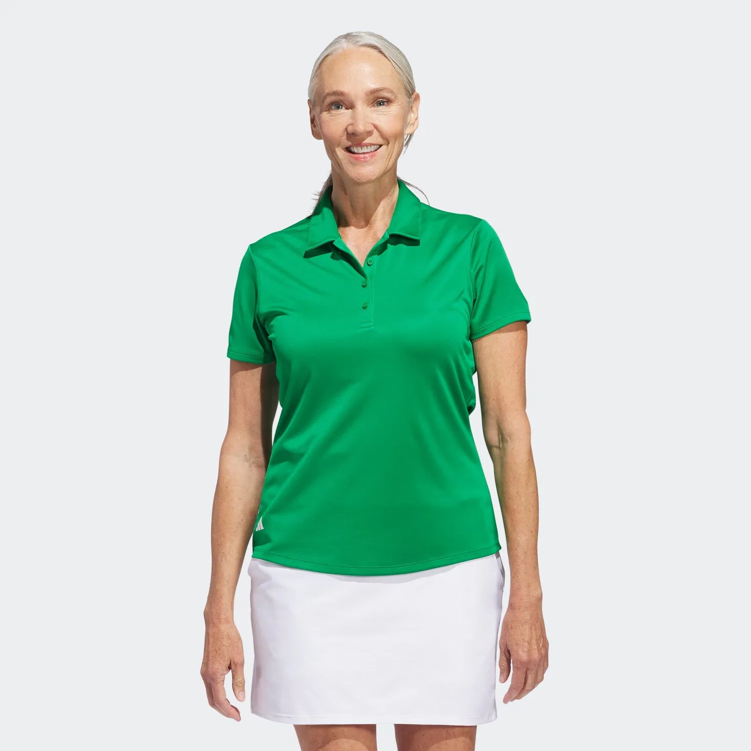 Женское поло с коротким рукавом из легкого пике Adidas Performance, Green