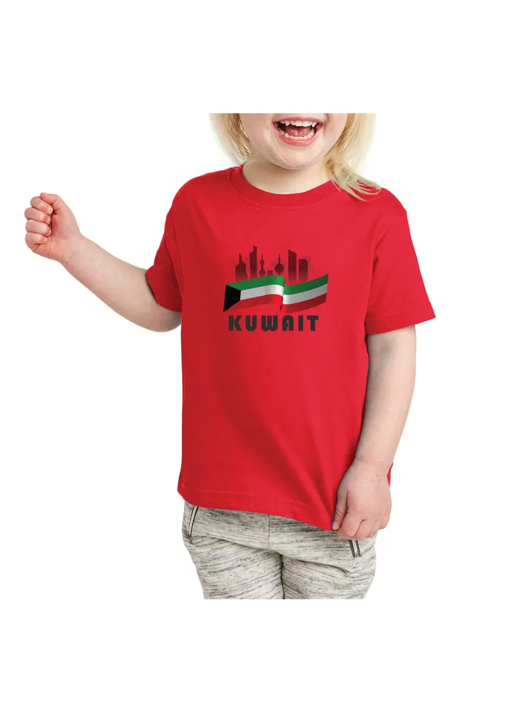 Комплект футболка кепка значок и флаг с принтом Printshop4Me, красный — фото 3