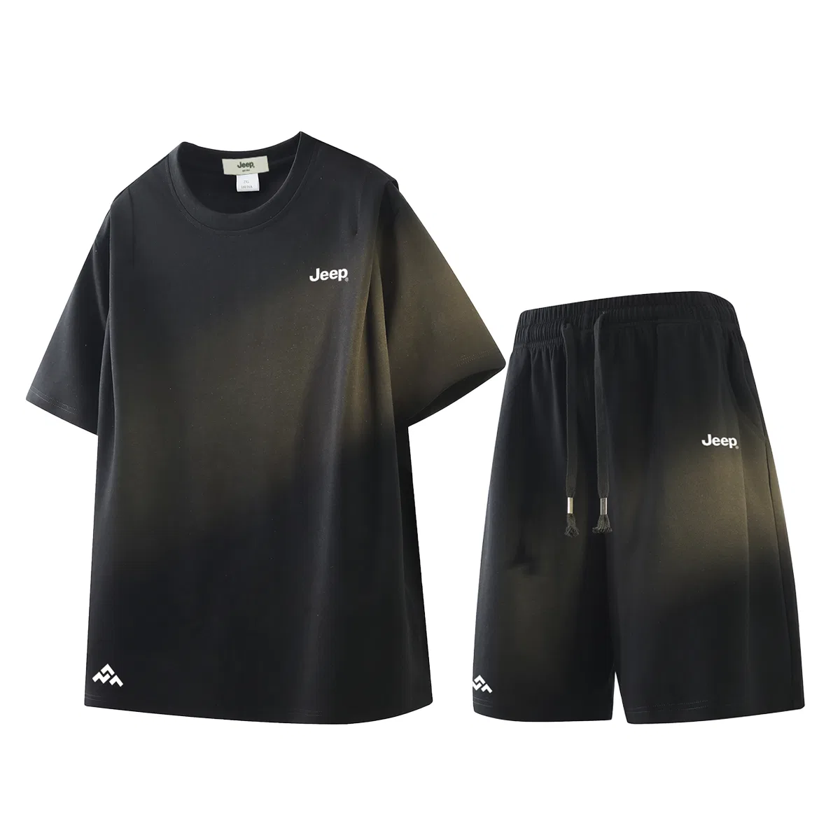 Детский спортивный комплект с принтом Jeep Lifestyle Casual Sportswear Unisex, Pure Black