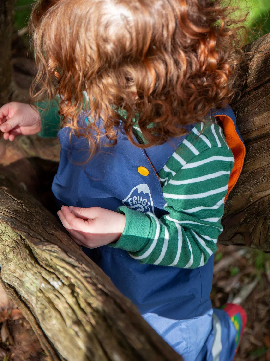 Комбинезон водонепроницаемый Little Waterproof Dungarees Frugi, синий — фото 4