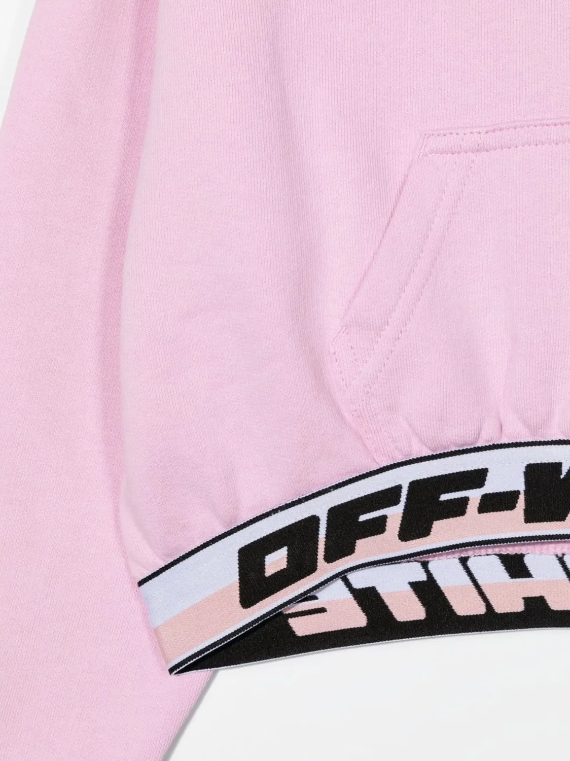 Худи с логотипом на поясной резинке OFF-WHITE, розовый — фото 3