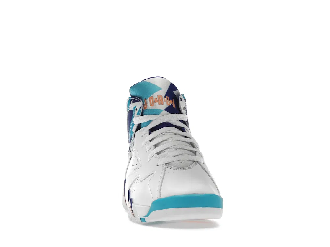 Детские кроссовки Lifestyle Jordan 7 Retro Jordan, White/White/Chlorine Blue — фото 2