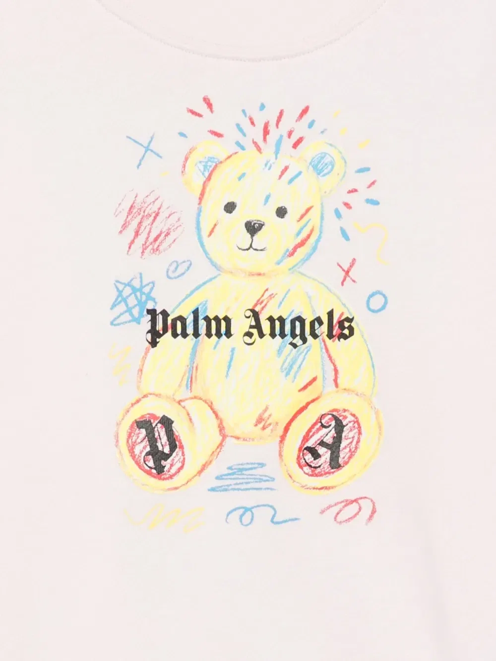 Свитшот с длинными рукавами Palm Angels Kids, розовый — фото 3