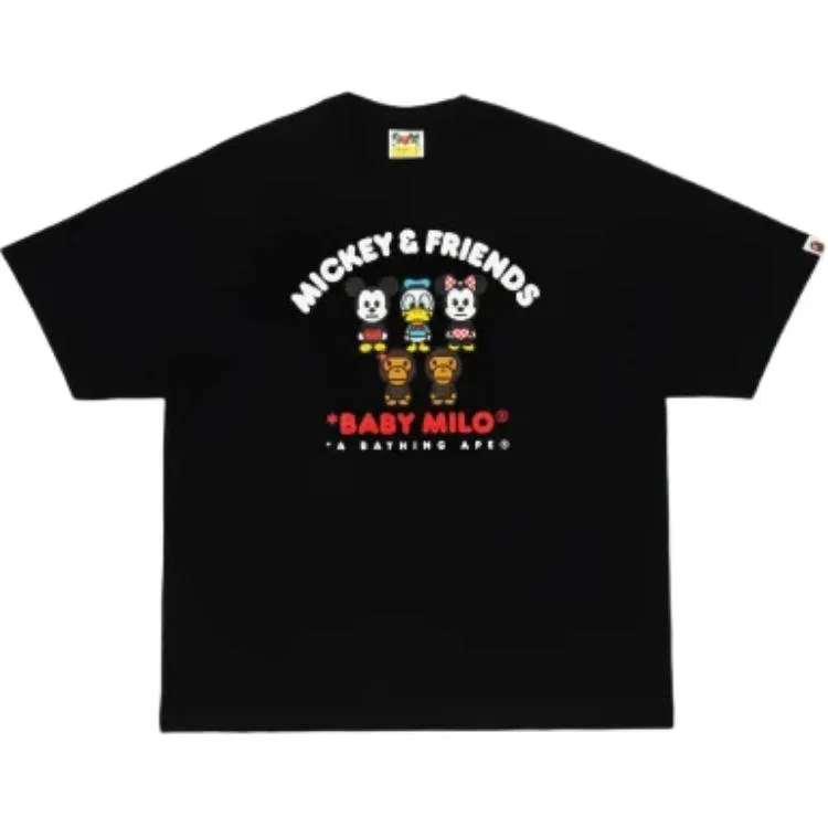 Детская футболка с принтом X Disney A BATHING APE, Black