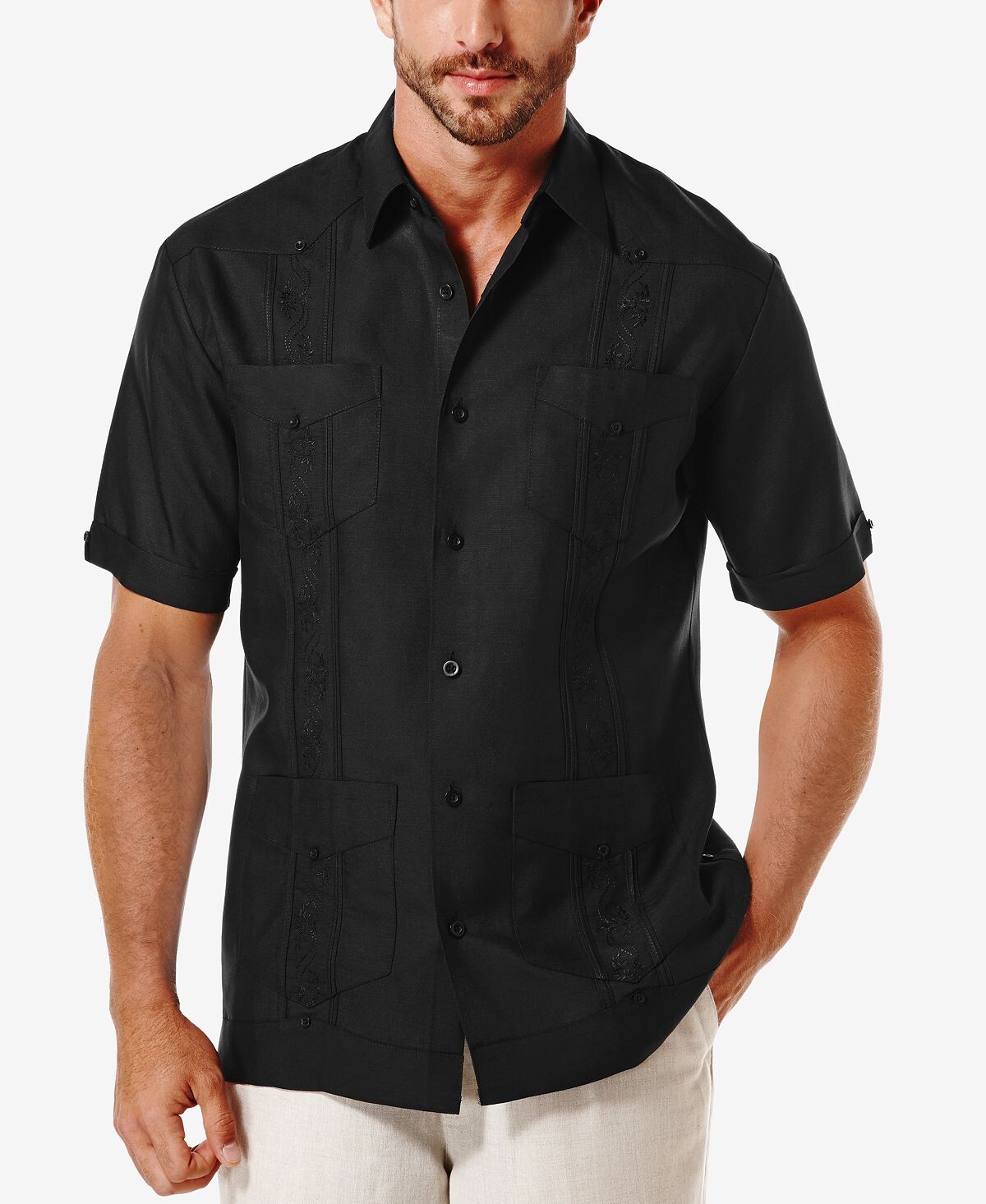 

Рубашка guayabera с вышивкой и короткими рукавами Cubavera