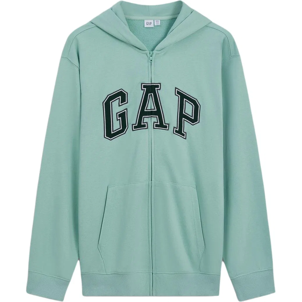 Женский свитшот с капюшоном и кардиганом Mint Green GAP