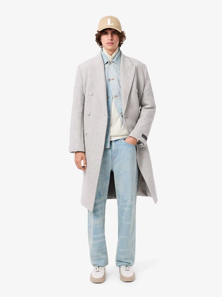 Свитер Holiday Croc круглый вырез LACOSTE, White — фото 4