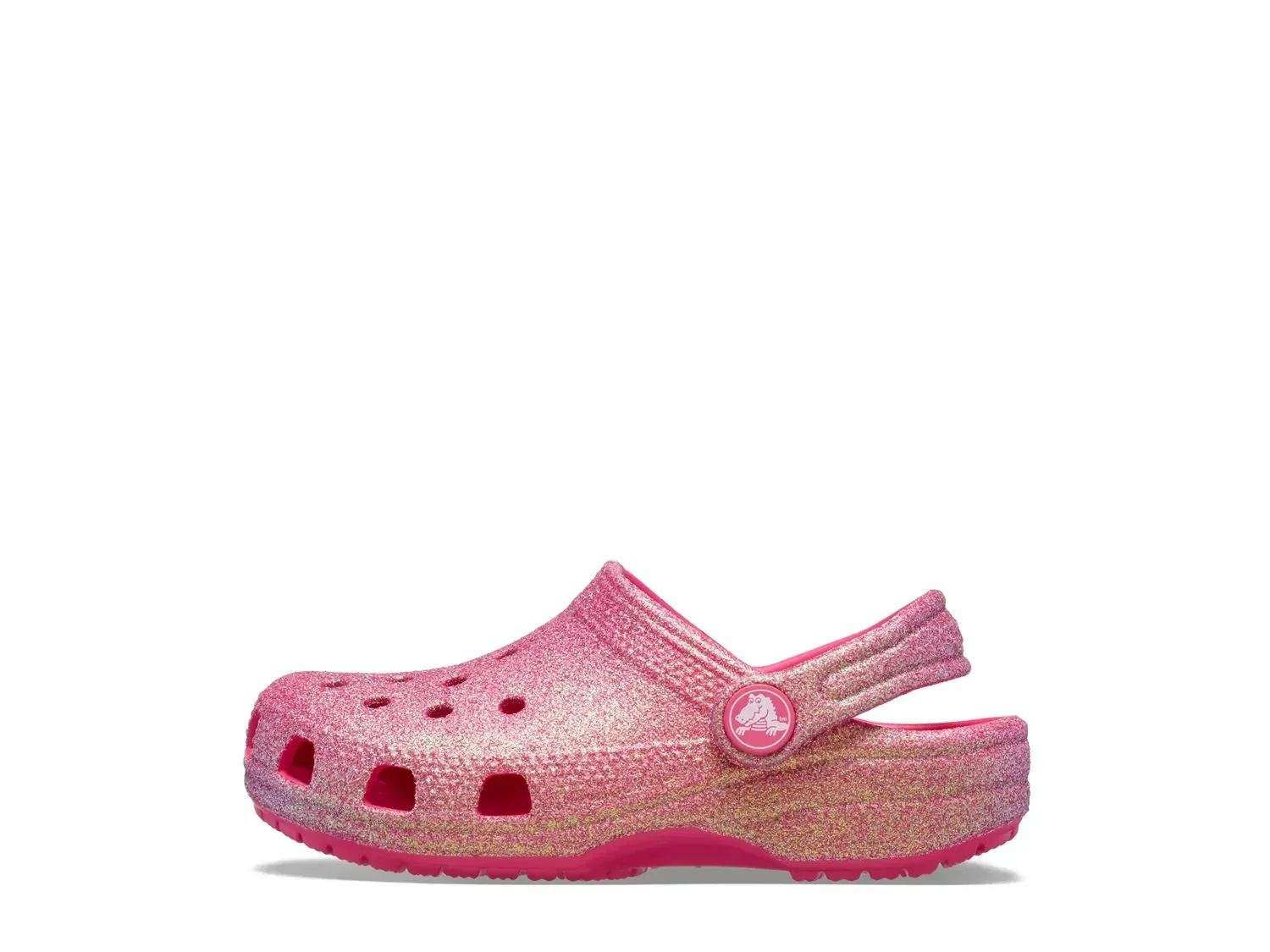 Сабо Classic Iridescent Glitter, Crocs, розовый — фото 3