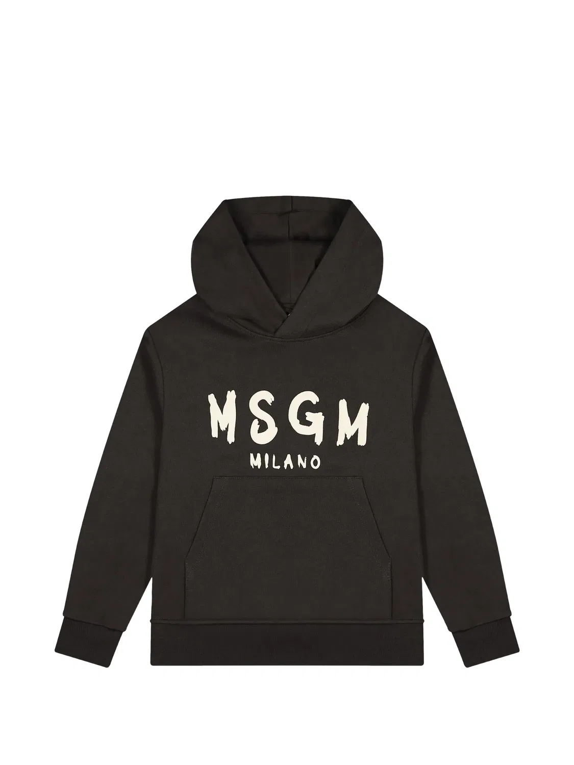 Худи черное с логотипом MSGM, черный
