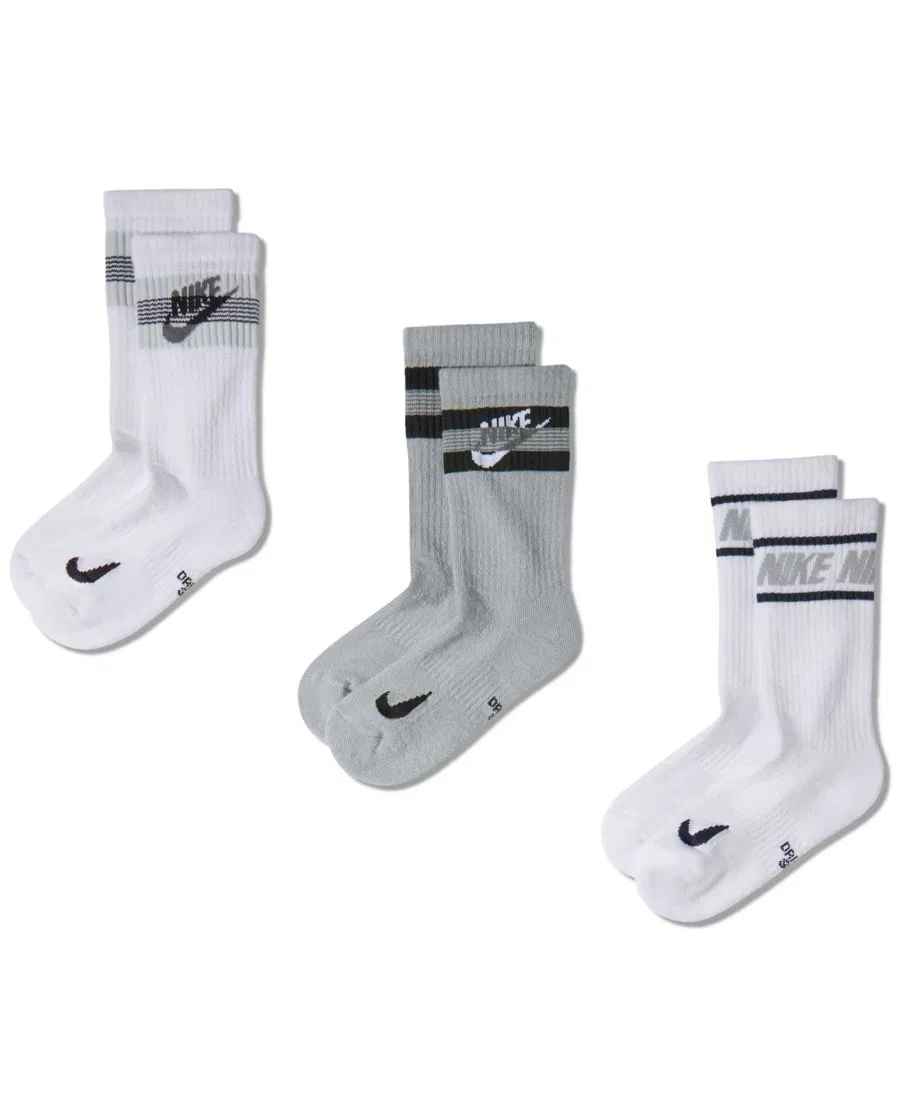 Носки повседневные для детей с усиленной амортизацией, комплект из 6 пар Nike, Gray Multi-Color — фото 2