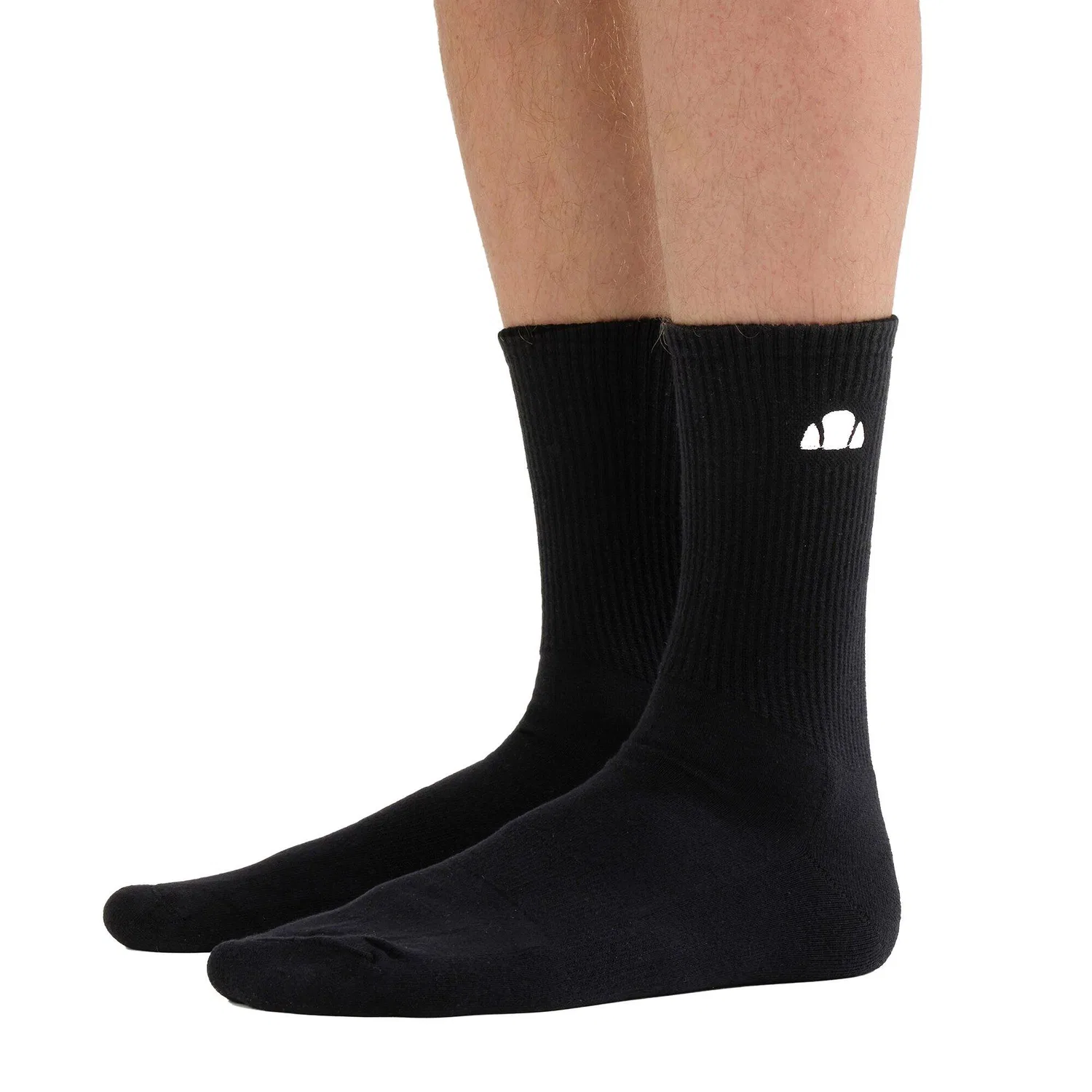 Детские носки с логотипом ALACRE Crew Socks 6P Ellesse, Schwarz — фото 3