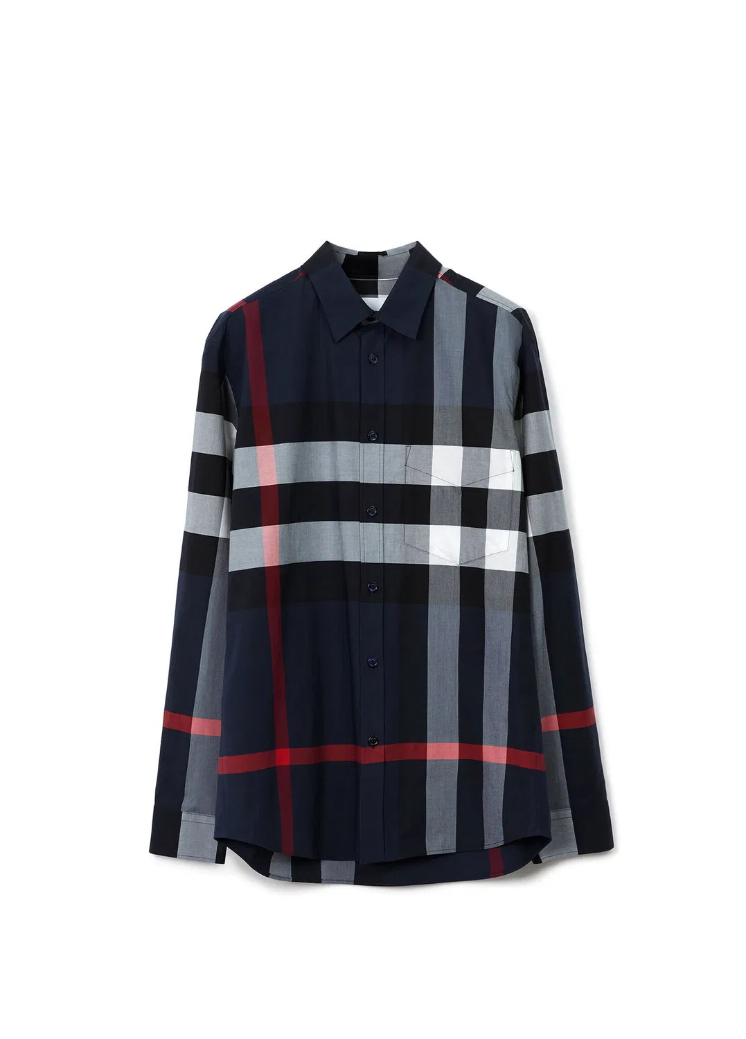 Рубашка Burberry Somerton, темно-синий