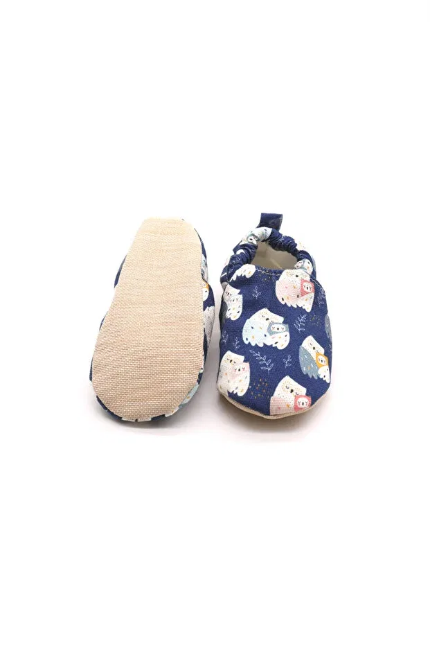 Детские пинетки хлопковые антискользящие Morgedan, Navy Blue — фото 4