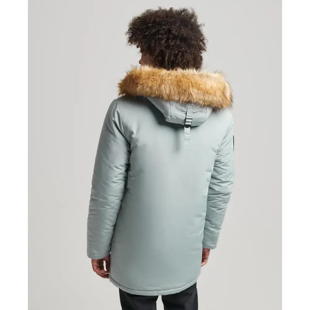 Мужская парка с капюшоном Everest Superdry, Blau — фото 3