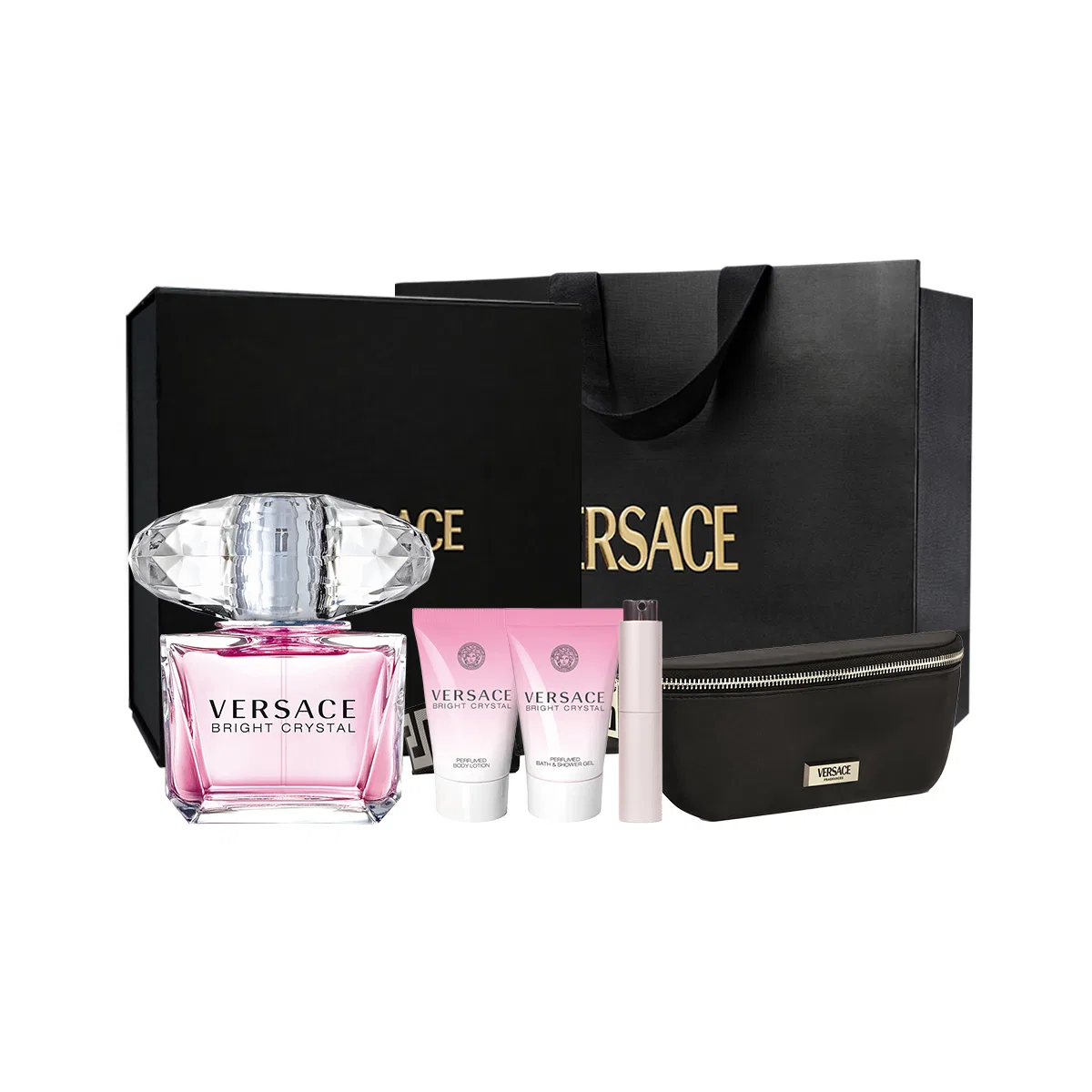 Женский набор парфюмерии VERSACE Pink Crystal Diamond, 90 мл, Black