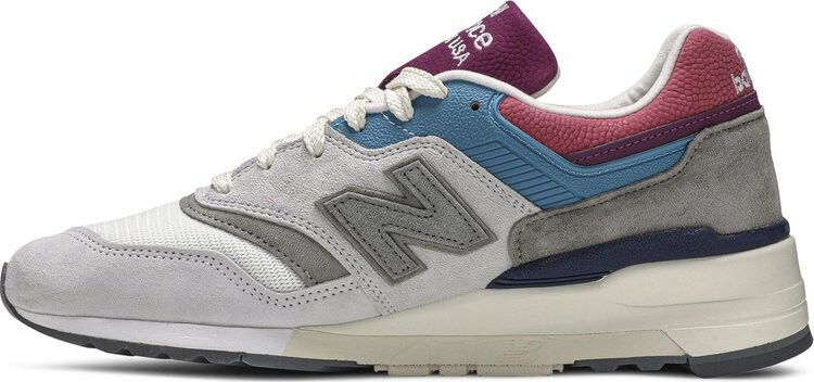 Лимитированные кроссовки New Balance Aimé Leon Dore x 997 'Mulberry Purple', серый — фото 4