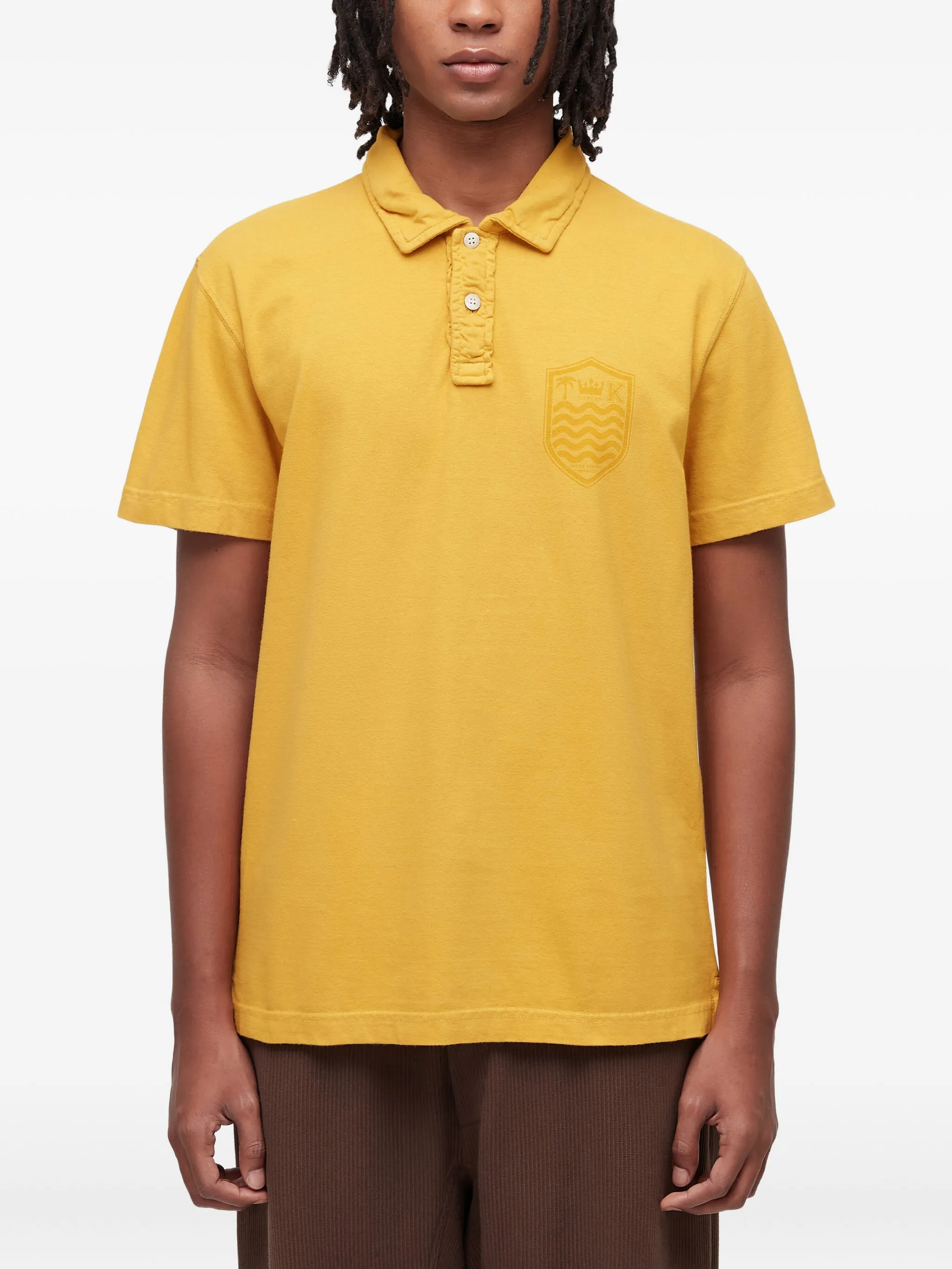 

Рубашка поло Stone с вышивкой Osklen, желтый