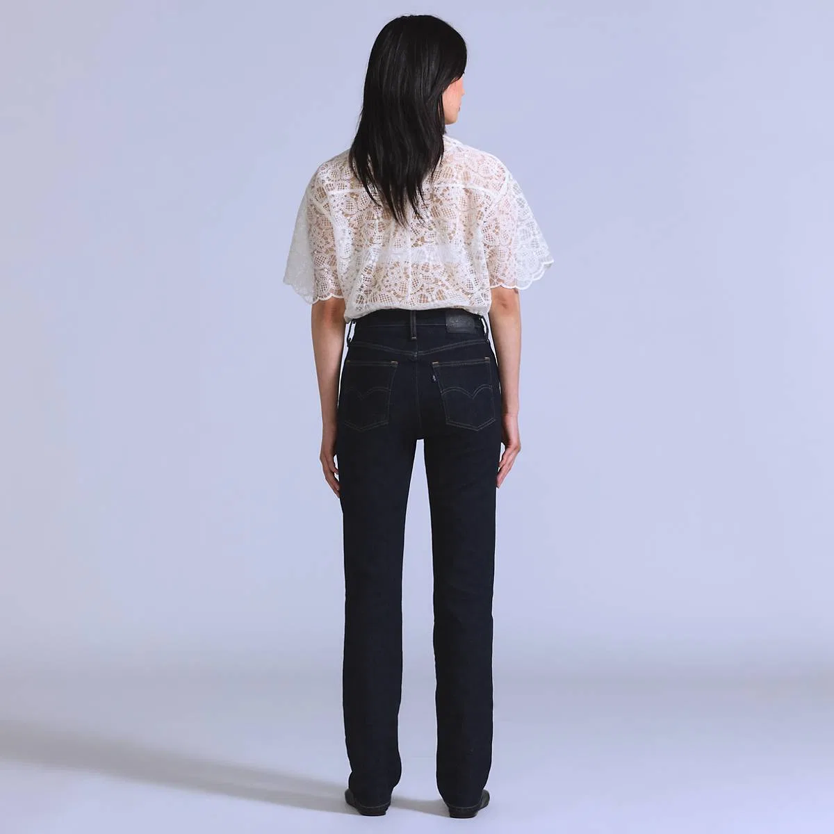 Женские узкие джинсы Levi's, Bt Slim Rinse - Blue — фото 4