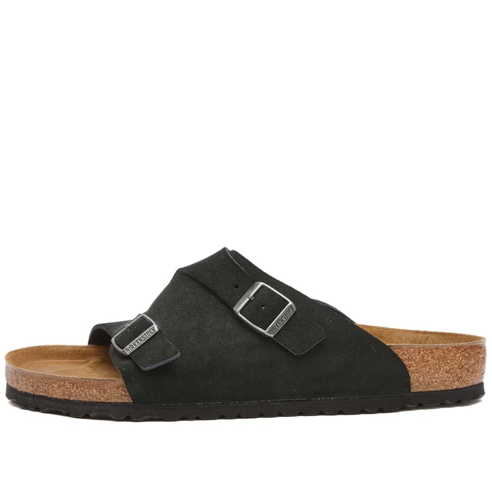 Сандалии Birkenstock Zurich Suede Leather, черный — фото 2