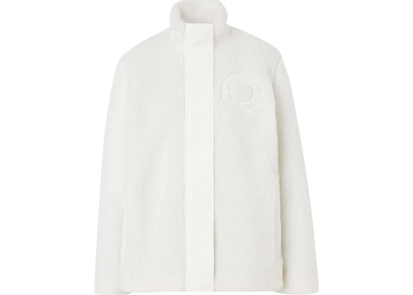 Женская куртка из флиса с ворсом Wool-Blend Burberry, White