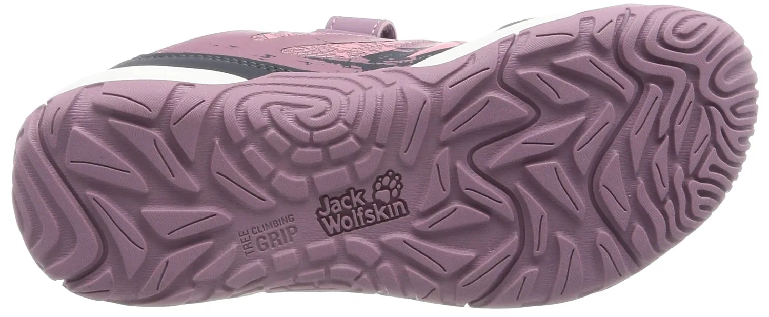 Детские кроссовки для мальчиков с быстрой шнуровкой Vili Action Low Keychain Jack Wolfskin, Ash Mallow — фото 2