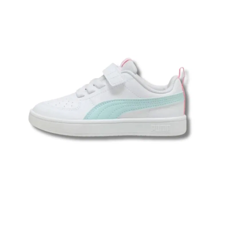 Детские кроссовки с принтом Puma, Цвет Weiss Blau — фото 2