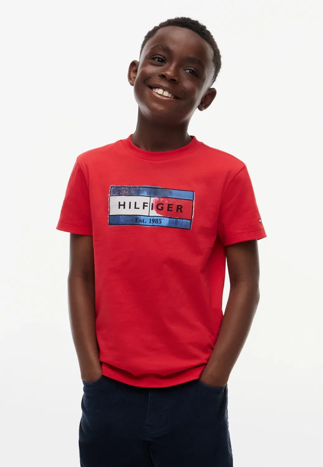 Футболка унисекс с принтом флага от Hilfiger Tommy Hilfiger, Red Glare