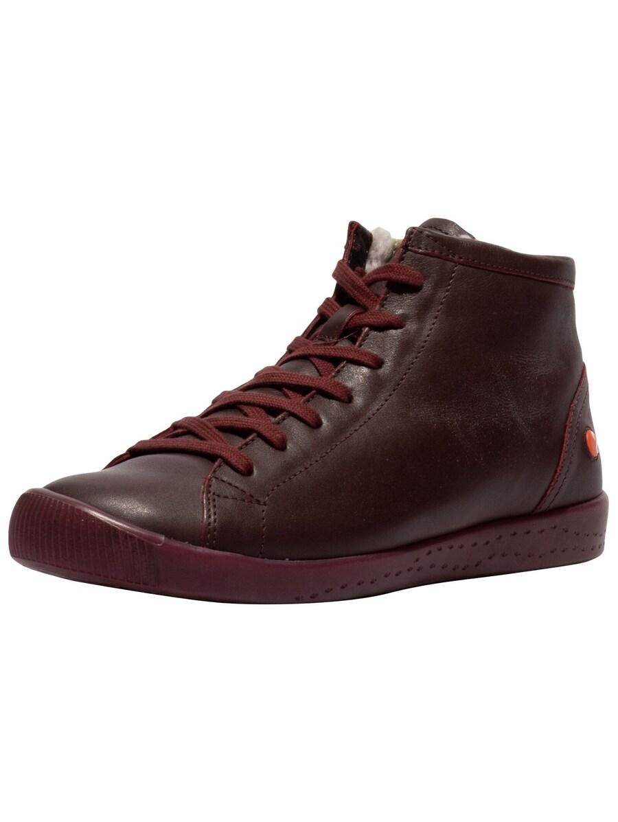 Ботильоны на шнуровке Softinos, Dark red