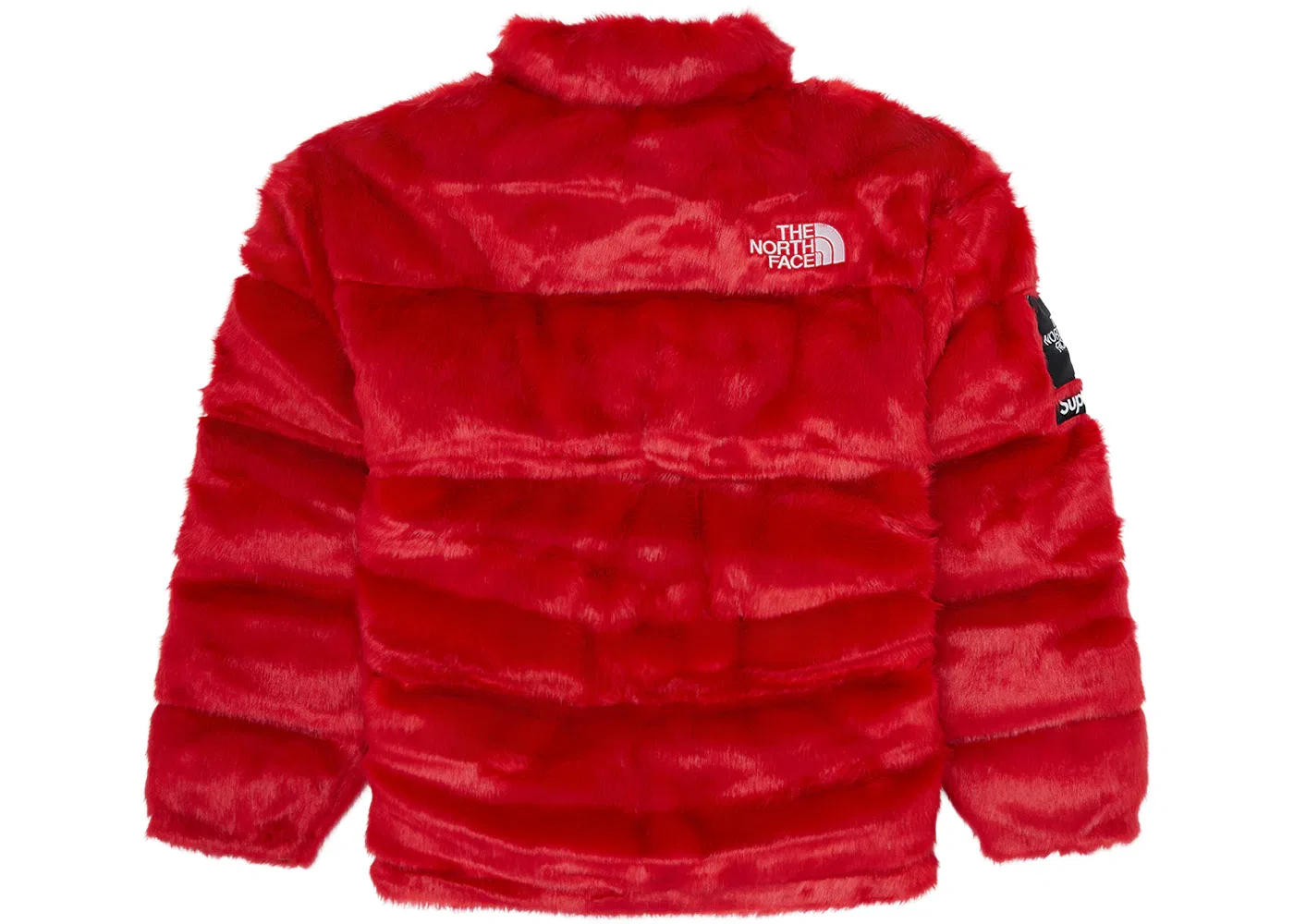 Мужская куртка с искусственным мехом Nuptse Jacket Supreme, Red — фото 2