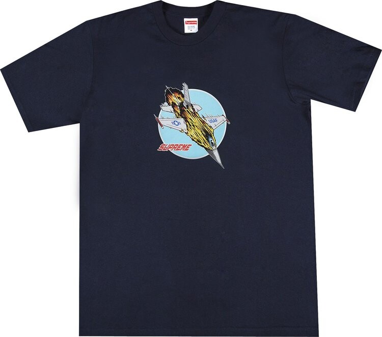 

Футболка Supreme Jet Tee 'Navy', синий