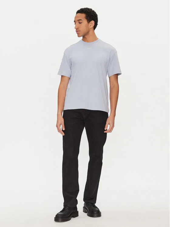 Футболка regular fit Nano Logo Calvin Klein, синий — фото 2