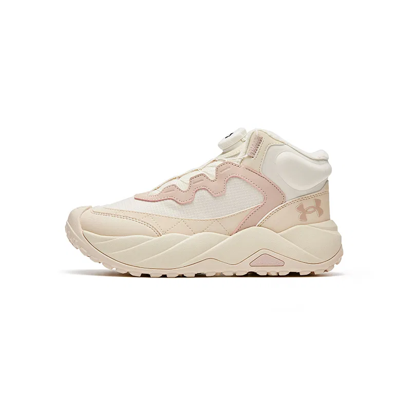 Детские утепленные кроссовки для тренировок с синтетическим верхом Under Armour, Pink Khaki