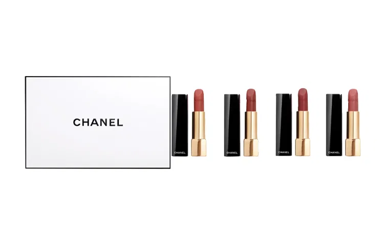 Женский набор помад бархатистых CHANEL Charm Velvet, 4 шт, 3.5 г, CHANEL, Red — фото 4