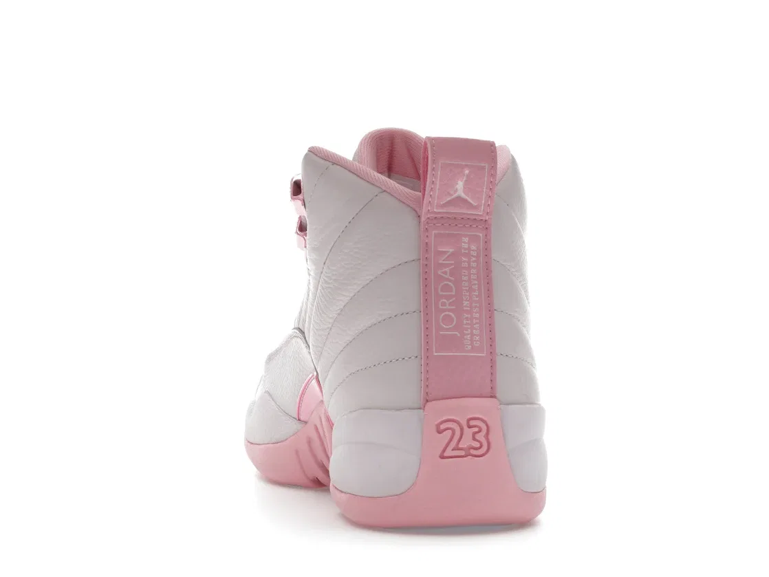Детские кроссовки Lifestyle с длинным рукавом Jordan 12 Retro Jordan, Pearl Pink/Medium Soft Pink — фото 4