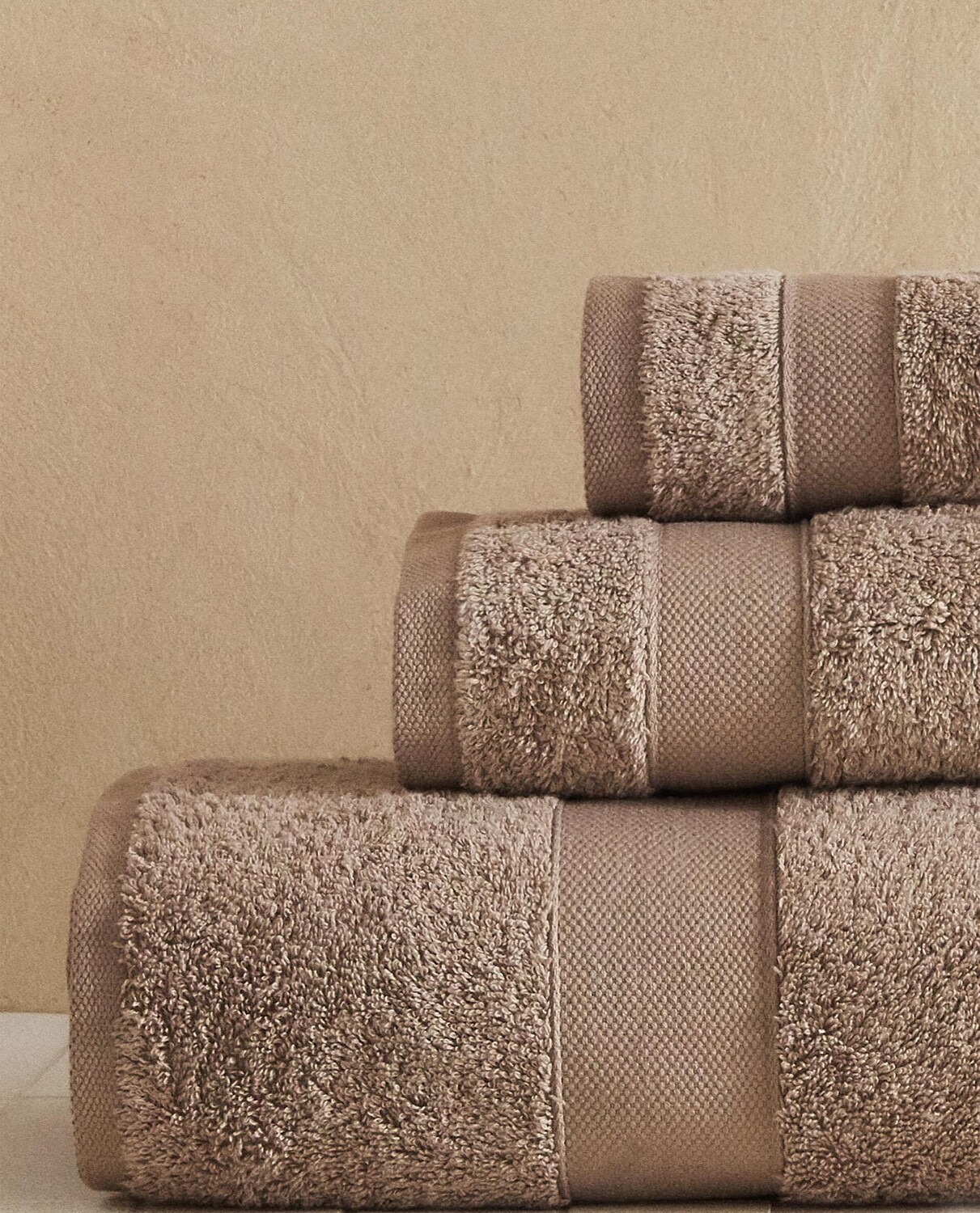 Полотенце Zara Home Premium Cotton, бежевый — фото 4