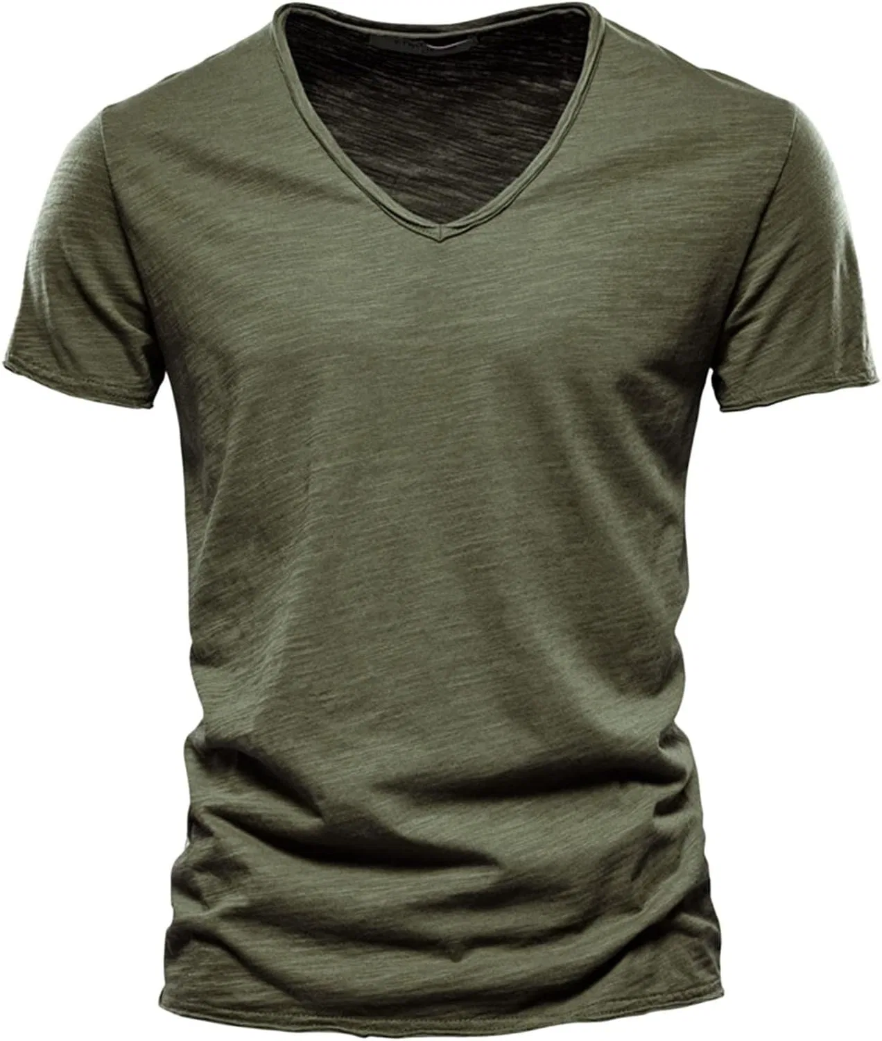 Мужская футболка с V-образным вырезом Pack of Shirts, Army Green