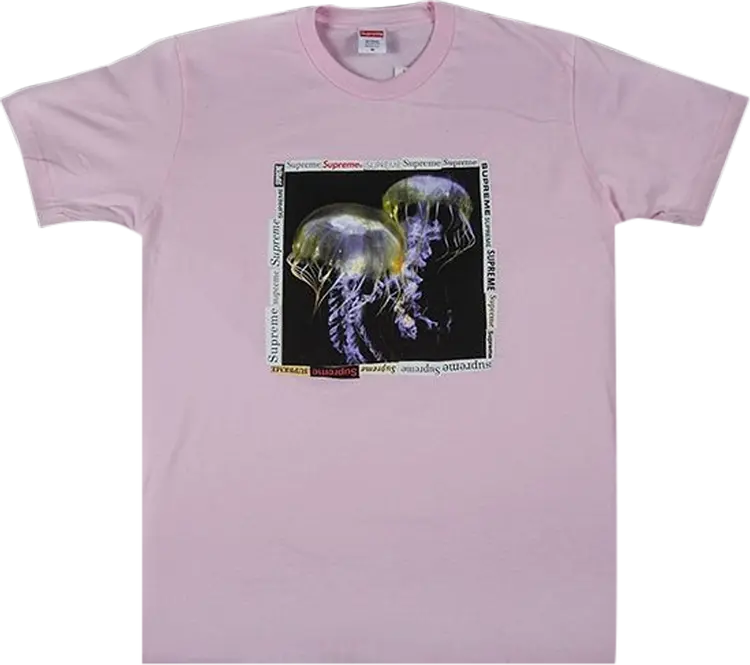 

Футболка Supreme Jellyfish T-Shirt 'Pink', розовый